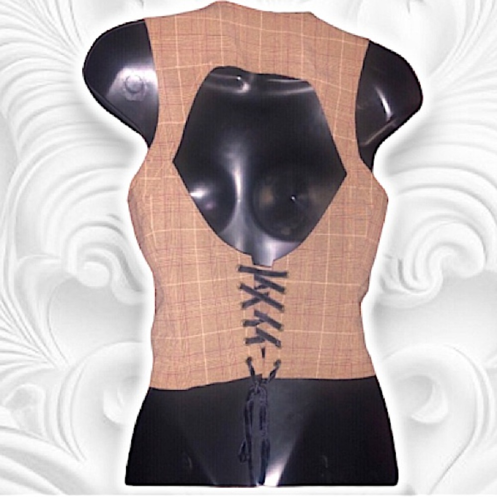 Guess lace up vest